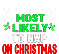 Funny Christmas Most Likely To Nap On Christmas Ladies Long Sleeve Shirt