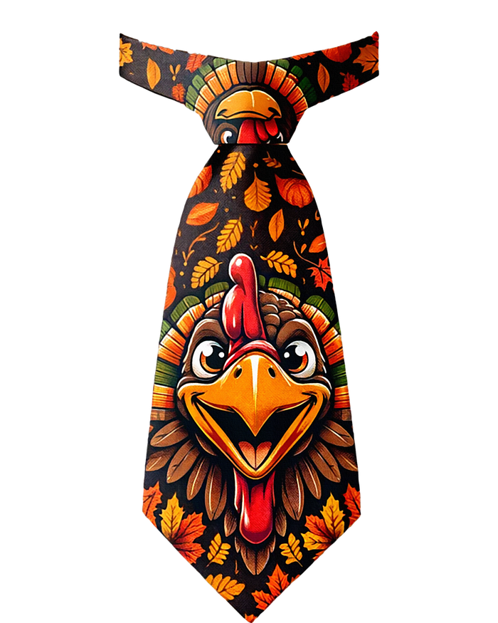 Funny Thanksgiving Tie with Turkey for Family Dinner Kids T-Shirt