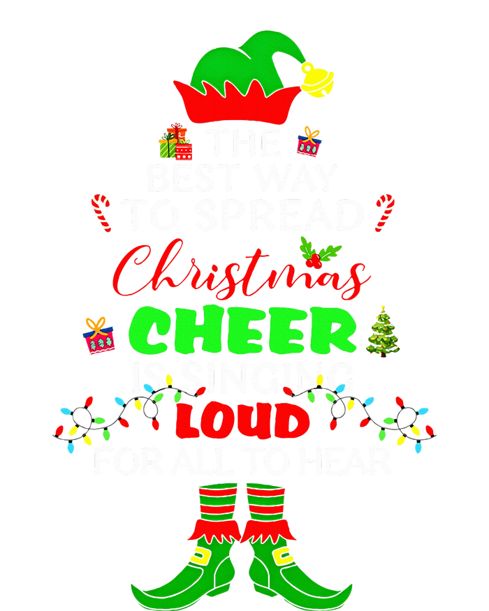 Spread Christmas Cheer Is Singing Loud Xmas Elf Pajama Women's Tri-Blend 3/4-Sleeve Raglan Shirt