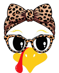 Turkey Face Leopard Print Glasses and Headband Thanksgiving Kids Sweatshirt