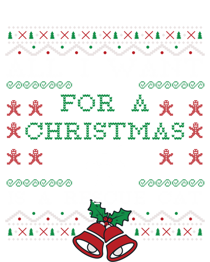 All I Want Christmas Is A Rescue Cat Ugly Meaningful Gift Softstyle Adult Sport Polo