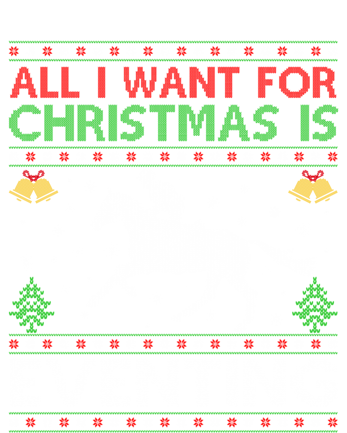 All I Want For Christmas Is Eventing Ugly Eventing Christmas Funny Gift Ladies Essential Flowy Tank