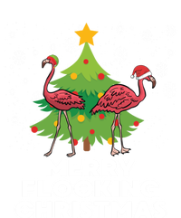 Merry Flocking Christmas Funny Xmas Flamingo Wading Bird Gift T-Shirt