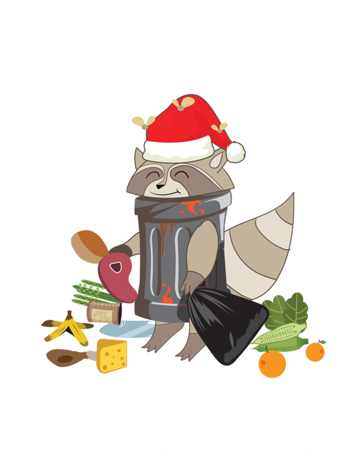 Merry Trashy Christmas Raccoon Santa Claus Trash Panda Santa Gift Pom Pom 12in Knit Beanie