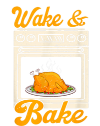 Wake Bake Turkey Feast Meal Dinner Chef Funny Thanksgiving Women's Pullover Hoodie