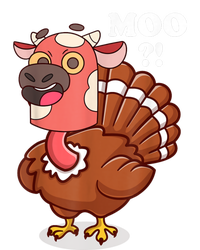 Turkey Moo Funny Thanksgiving Kids Long Sleeve Shirt