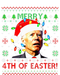 Merry 4th Of Easter Santa Joe Biden Ugly Christmas Sweater Kids Tie-Dye T-Shirt