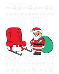 Ugly Christmas Sweater Ight Imma Sled Out Santa Claus Premium T-Shirt