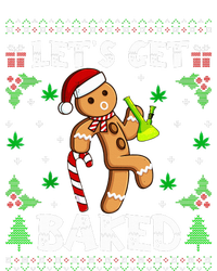 Let's Get Baked Gingerbread Man Weed Funny Christmas Cookie  Women's T-Shirt