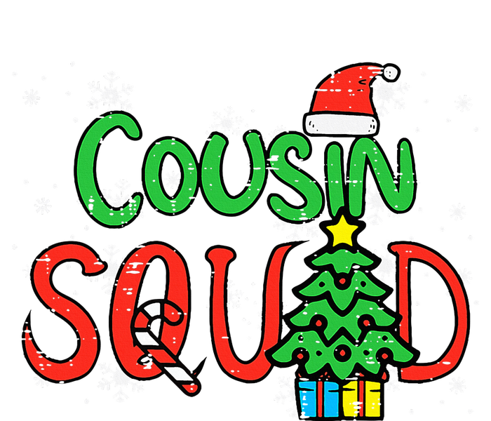 Christmas Cousin Squad Santa Hat Xmas Matching  Striped Beanie with Solid Band