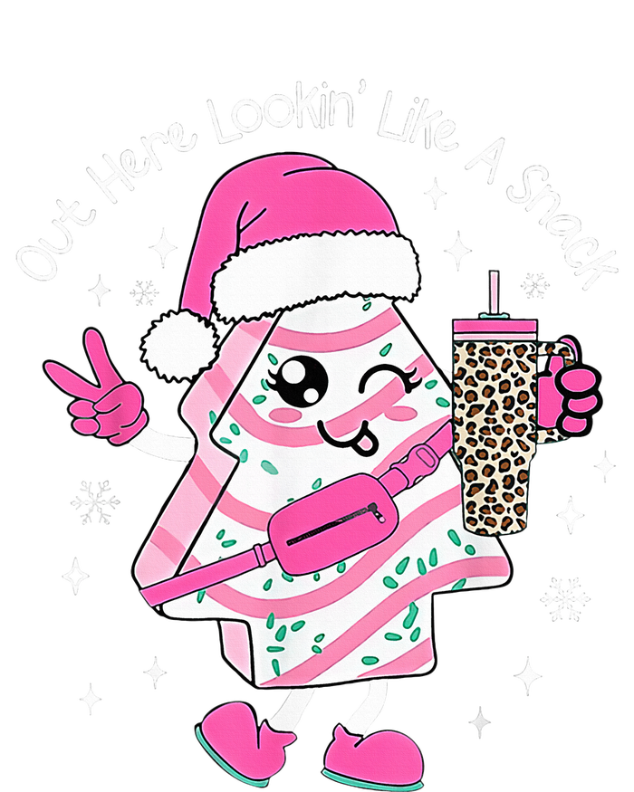 Out Here Looking Like A Snack Cute Boo Jee Xmas Trees Cakes  T-Shirt