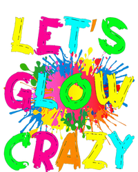 Let Glow Crazy Retro Colorful Quote Group Team Tie Dye  Stripe Pom Pom Beanie