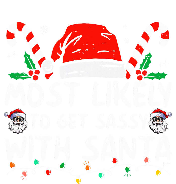 Most Likely To Get Sassy With Santa Christmas Matching  Sustainable Beanie