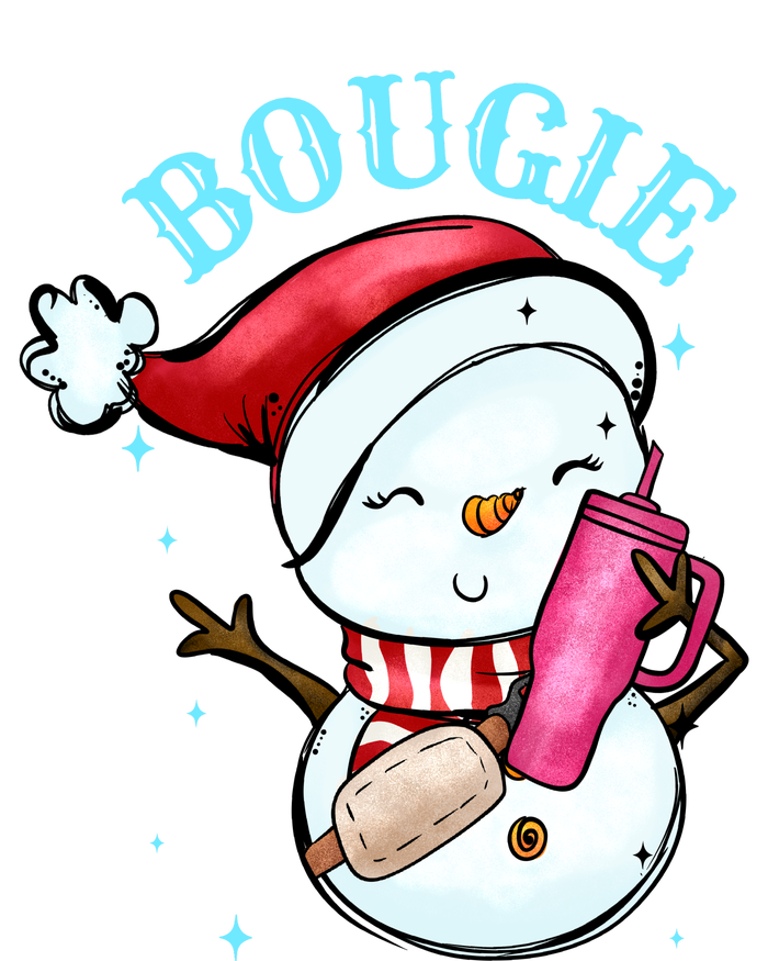 Bougie Snowman Holding A Tumbler Poster