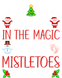 Believe In The Magic Of Tiny Mistletoes Obstetrics Christmas Gift Insulated Varsity Jacket