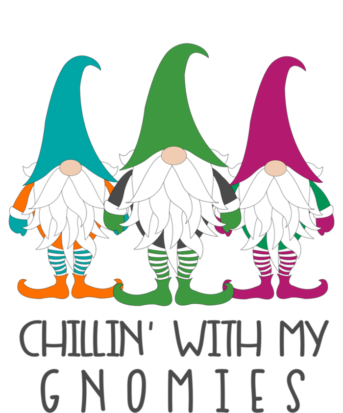 Chillin With My Gnomies Garden Gnome Christmas Lawn Care Gift T-Shirt