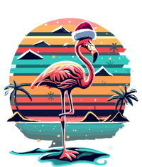 Flamingo Christmas Retro Sunset Vintage Xmas Meaningful Gift T-Shirt