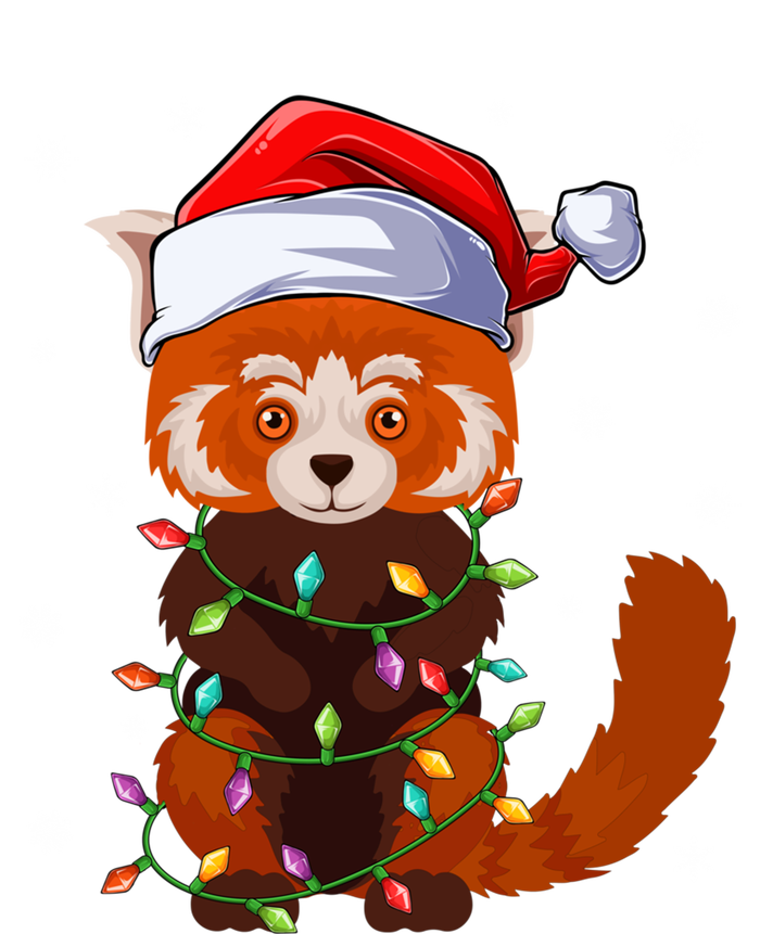 Funny Red Panda Xmas Matching Santa Hat Red Panda Christmas Gift Toddler Hoodie