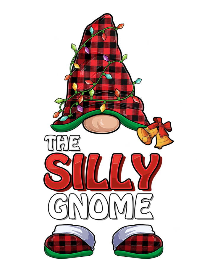 Funny Silly Gnome Buffalo Plaid Matching Family Christmas Great Gift Zip Tote Bag