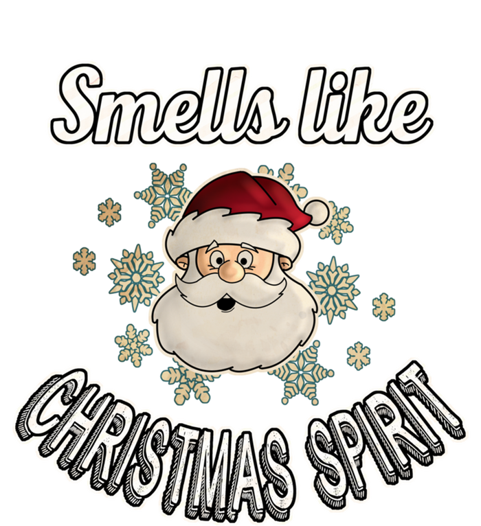 Funny Smells Like Christmas Spirit Santa Snowflake Funny Gift T-Shirt