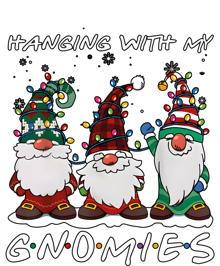 Hanging With My Gnomies Funny Christmas Holiday Season Stainless Steel Travel Mug