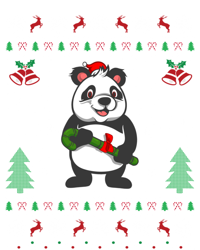 Panda Lover Xmas Ugly Santa Hat Panda Christmas Gift Tall T-Shirt