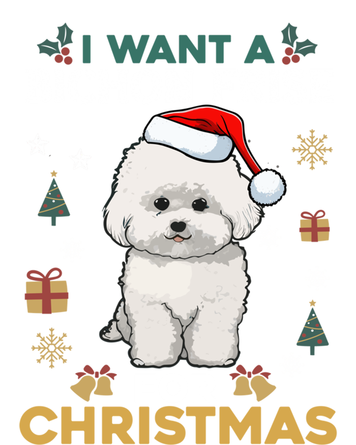 I Want A Bichon Frise For Christmas Cute Dog Lover Pajamas Gift Tie Dye Hoodie