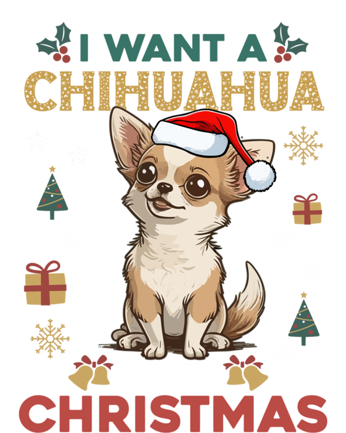 I Want A Chihuahua For Christmas Cute Dog Lover Pajama Xmas Gift T-Shirt