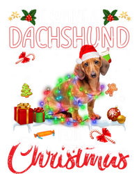 I Want A Dachshund For Christmas Xmas Lights Santa Dachshund Gift Kids T-Shirt