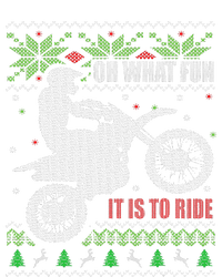 Ugly Christmas Sweater Dirt Bike Motorcycle Motocross Biker Women's Racerback Tank