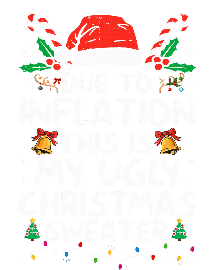 Funny Due To Inflation Ugly Christmas Sweaters For Baby Long Sleeve Bodysuit