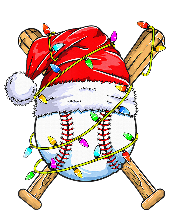 Santa Sports Design For Christmas Baseball Player T-Shirt