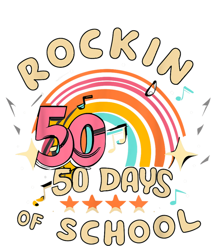 Rockin 50 Days Of School 50th Day Of School Youth Performance Sprint T-Shirt