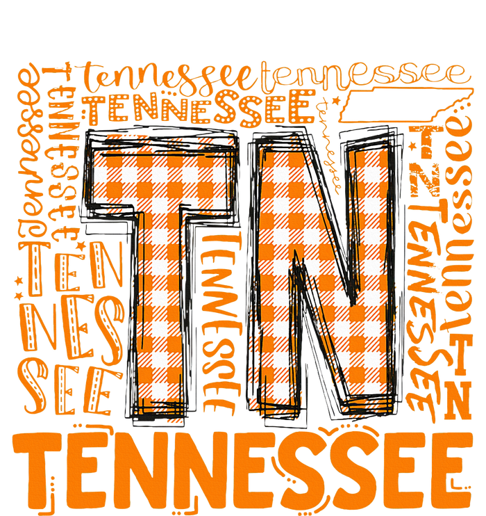 Tennessee State Flag Orange Plaid TN T-Shirt