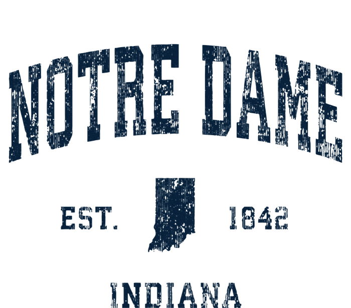 Notre Dame Indiana IN Vintage Athletic Navy Sports Design 12 oz Stainless Steel Tumbler Cup