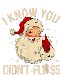 Dentist Dental Christmas Funny Santa I Know You DidnT Floss Kids Long Sleeve Shirt