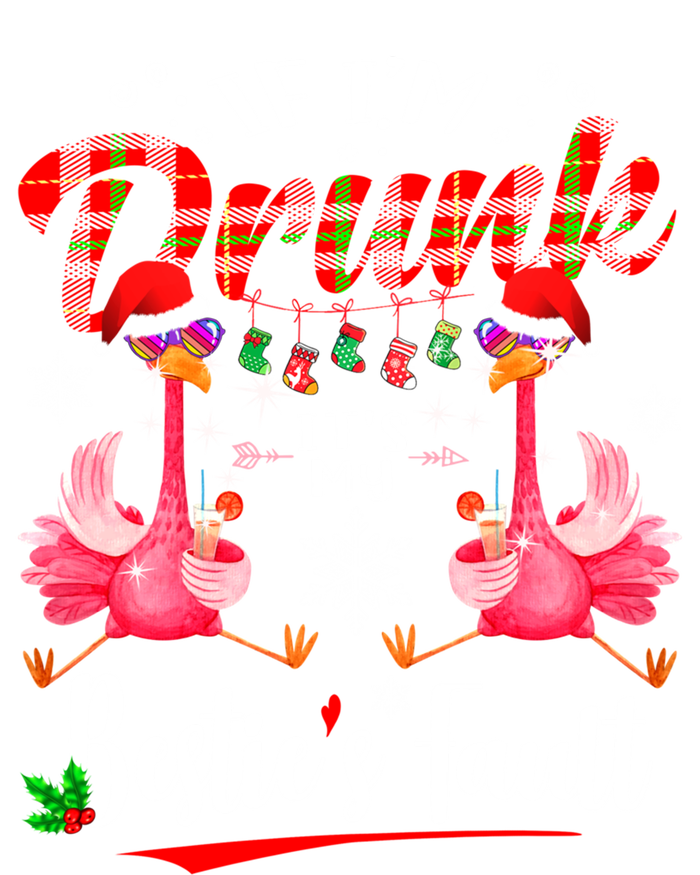 If IM Drunk ItS My BestieS Fault Funny Flamingo Christmas Gift T-Shirt