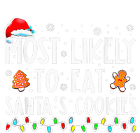 Most Likely To Eat Santas Cookies Family Christmas Holiday  Women's Long Sleeve Flannel Pajama Set 