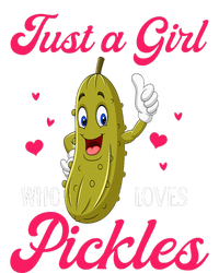 Just A Girl Who Loves Pickles Vegan V-Neck T-Shirt