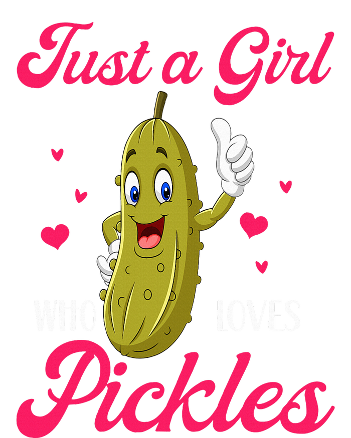 Just A Girl Who Loves Pickles Vegan V-Neck T-Shirt