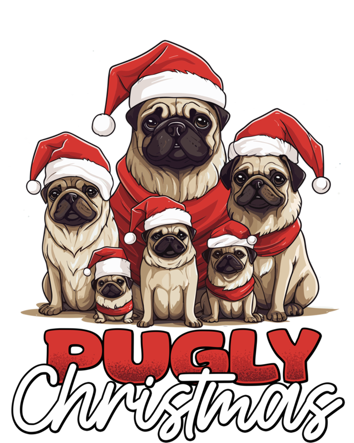 Pugly Christmas Funny Pug Dog Lover Xmas Family Saying Cute Meaningful Gift Mousepad