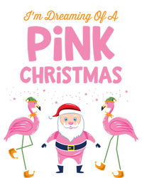 IM Dreaming Of A Pink Christmas Flamingo Santa Tropical Gift Sweatshirt Cinch Pack Bag