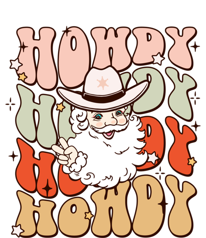 Retro Cute Western Christmas Howdy Santa Funny Xmas Costume Gift T-Shirt