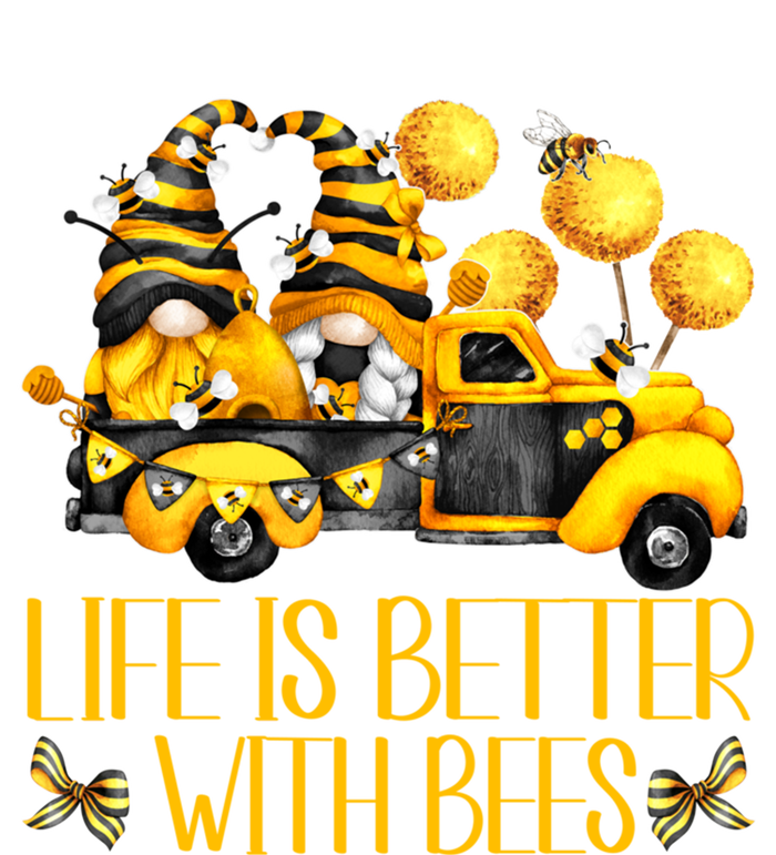 Life Is Better With Bees For Beekeeper Honey Bee Gnome Cute Gift T-Shirt