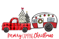 Merry Camping Christmas Vintage Truck Camper RvErs Great Gift T-Shirt