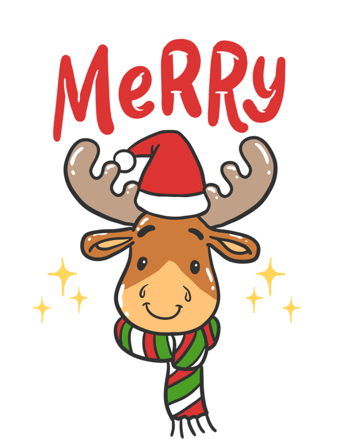 Merry Christmas Christmoose Moose Reindeer Antler Funny Gift Meaningful Gift T-Shirt