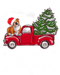 Merry Christmas English Bulldog Santa Red Truck Xmas Tree Gift T-Shirt