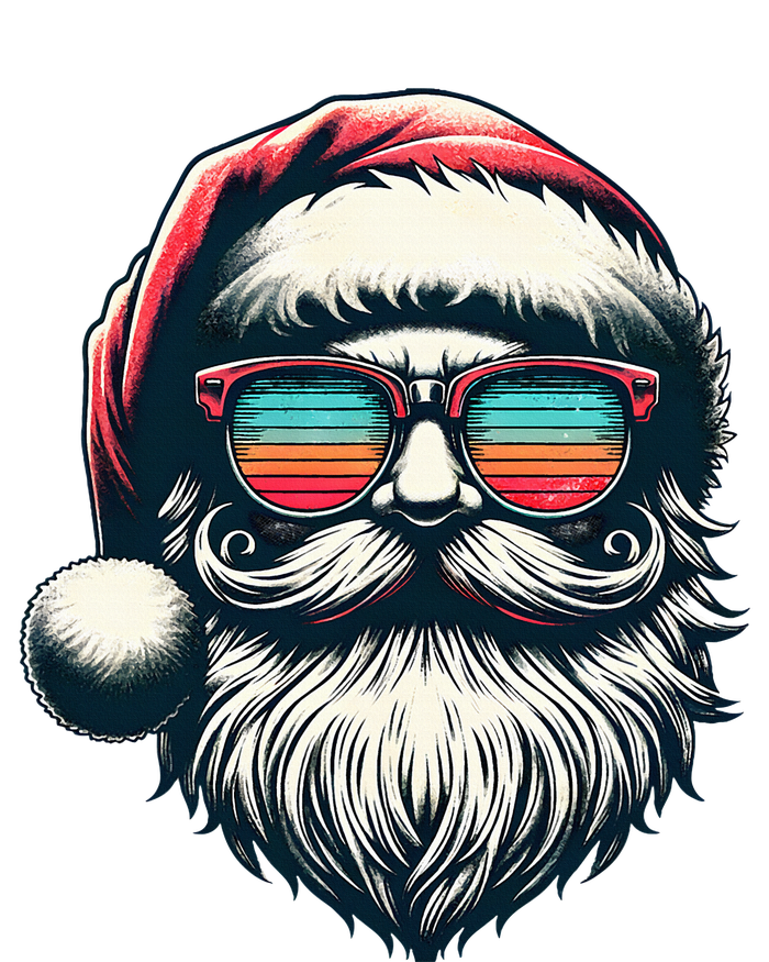 Santa Face Retro Sunglasses Christmas Xmas  Premium T-Shirt