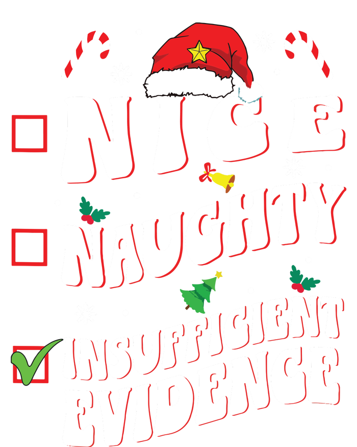 Nice Naughty Insufficient Evidence Family Christmas List Tote Bag