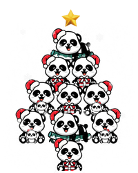 Panda Christmas Tree Panda Lovers Panda Christmas Gift Sweatshirt Cinch Pack Bag